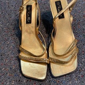 Gold heels